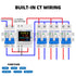 Single Phase Energy Meter Tester Din Rail Electricity Usage Monitor 6 in 1 Multimeter AC 40-300V 100A Voltage Current Voltmeter Ammeter Watt Kwh F...
