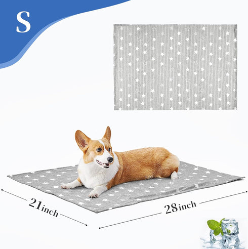 Dog Cooling Blanket 28 * 21inch Lightweight Self Cooling Blanket Bed Cover for Dog Cat Summer Blanket &Ice Silk Cooling Pet Blanket Throw Blanket ...