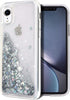 for iPhone XR Case, Double Layer Design Bling Flowing Liquid Floating Sparkle Colorful Glitter Waterfall TPU Protective Phone Case, Silver...