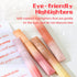 ITA Pencil Pouch Kawaii Large Capacity Pen Case : Cute Aesthetic Pencil Box Stationery Supplies for Teen Girls, 4 Included Highlighters (Pink)...