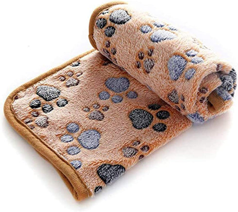 Pet Blanket for Cat & Dog Sleep Mat Bed Cover Soft Warm Blanket for Hamster Puppy and Other Animals (Small, Brown+ Pink)...