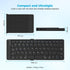 Foldable Bluetooth Folding Keyboard No-Gaps with Magnetic Lock, Whisper-Quiet Typing and Assisted Opening Hinge, Easy-Switch up to 3 Devices, KF65...
