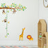 DECOWALL DW-1402 Little Monkeys Tree and Animals Height Growth Chart Kids Wall Stickers Wall Decals Peel and Stick Removable Wall Stickers for Kid...