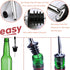 LanMa Olive Oil Spout Pourer, 2PCS Stainless Steel Liquor Bottle Pourers Spouts with Rubber Dust Caps...