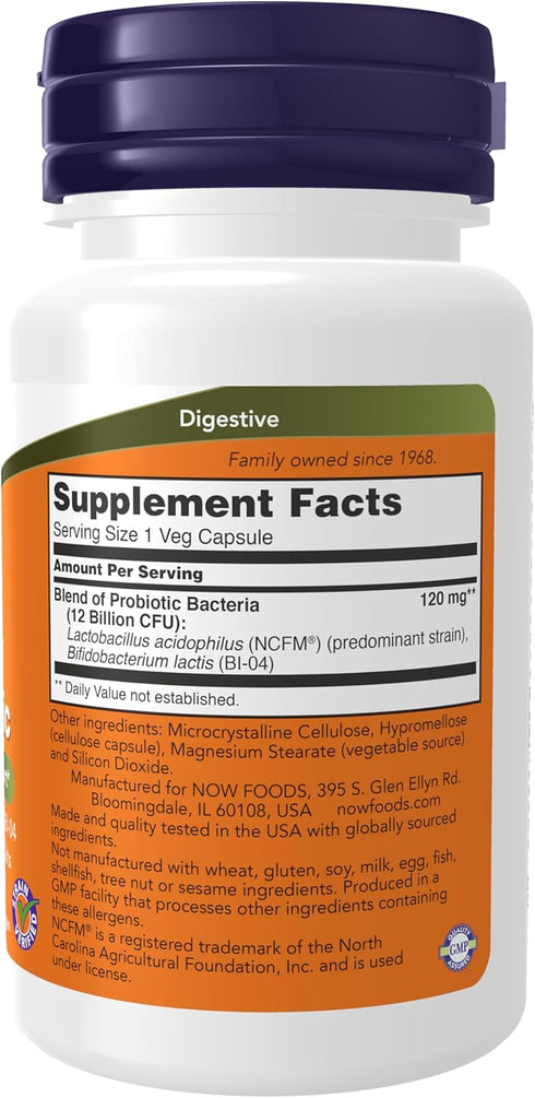 NOW Supplements, Respiratory Care Probiotic, with Clinically Tested NCFM® & BI-04, 60 Veg Capsules...