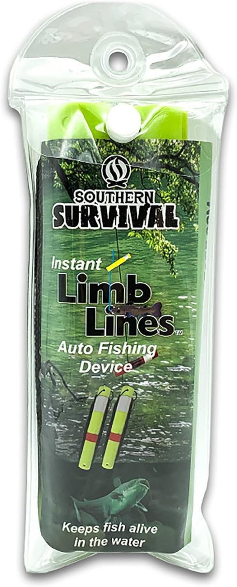 BATTLBOX Survival Fishing Kit Limb Lines Auto Fishing Device 2-Pack - Outdoor Survival Camping Bushcraft Fishing - Lightweight, Compact, Easy to U...