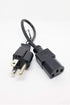 1 Foot 4 Pack Universal Short Power Cable Cord 18 AWG - 12 Inches IEC320 C13 to NEMA 5-15P, 4-Pack...
