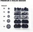 100 Pcs Premium Mixed Resin Sewing Buttons, 5 Sizes of Black Buttons Suitable for Sewing, Eco-Friendly 4-Hole Craft Buttons, DIY and Holiday Decor...