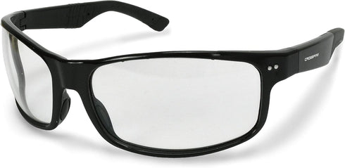 Crossfire CK7 Premium Safety Eyewear, Shiny Black Frame with Clear Lens...