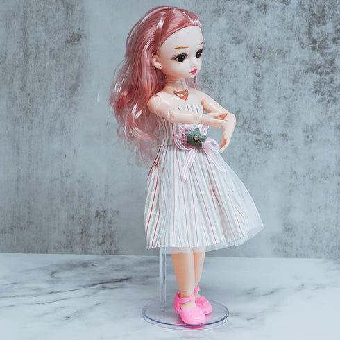 10 Pcs Acrylic Doll Stands Display Holder for 11" to 13" Dolls and Action Figures Doll Accessories...