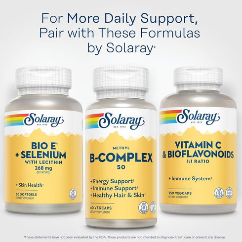 Bio Vitamin E 400 IU (268 mg) with Selenium 100 mcg and Lecithin - Thyroid Support, Antioxidant and Immune Support Supplement, High Absorption, La...