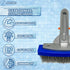 Poolzilla Small Hard Bristle Brush for Gunite and Concrete Pools, Not for Vinyl Use, Clean Walls and Tiles...