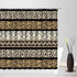 Brown Leopard Print Shower Curtain Cheetah African Animal Leopard Skin Print Geometric Stripes Patchwork Creative Art Bathroom Decor Fabric Curtai...