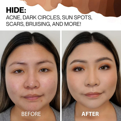 HIDE Liquid Concealer, Medium to Full Coverage Concealer for Blemishes, Under Eye Dark Circles & Scars, Oil Free Concealer, Nude (See Shade Finder...