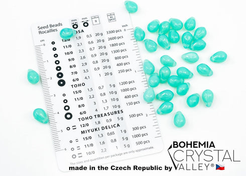 Teardrop Glass Beads for Jewelry Making Set - 120+ Bead Kit of 6x9mm Pendant Drop Beads in 4 Gentle Distinct Colors: Pink, Opal Turquoise, Amber, ...