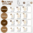 wexpw 320 Pieces Unfinished Wooden Earrings Blank Wood for Earring Pieces 4 Shapes for Wooden Earring with 100pcs Earring Hooks &100pcs Jump Rings...