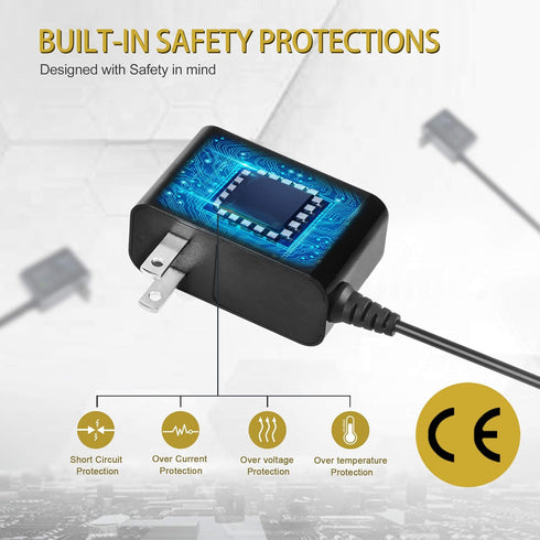 5V 2A DC Power Supply Adapter Output DC 5V 2000mA Connector Plug AC Charger for Led Strip, String Lights, Wireless Router, LCD, Hub, Switches, CCT...