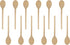 10 Inch Long Wooden Spoon Set by BICB | Natural Beechwood Mixing Spoons for Baking, Cooking & Stirring | Set of 12 Long Wooden Spoons | Cookware S...