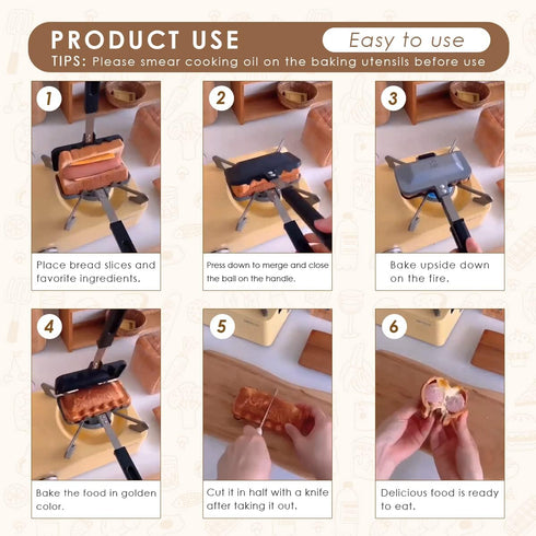 4w1h Sandwich Maker, Breakfast Sandwich Maker, Hot Dog Toaster, Grilled Cheese Maker Nonstick Sandwich Maker Flip Grill Pan for Breakfast Pancakes...
