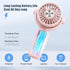 QearFun Handheld Lanyard Fan, Mini USB Fan Battery Rechargeable, Pocket Fan Portable with 3 Speeds, 180° Rotation, Small Makeup Fan for Girls Wome...
