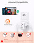 ?2 Pack? Switzerland Travel Plug Adapter, Type J Power Adapter with 3 Outlets, 3 USB Ports (2 USB C), Travel Essentials US to Switzerland, Rwanda,...