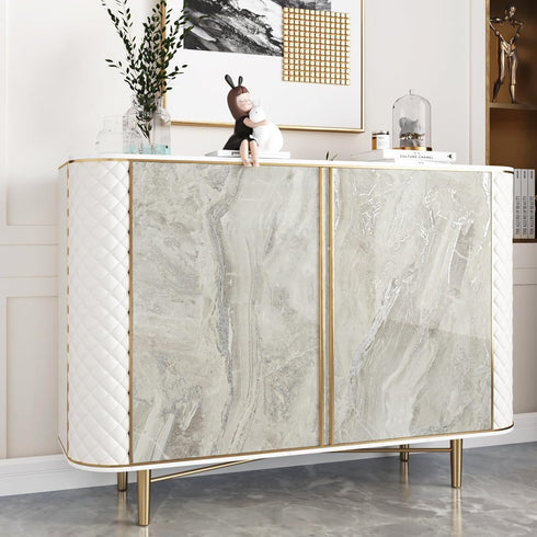 Shiny Beige Marble Contact Paper Peel and Stick Countertops Waterproof Marble Wallpaper Glossy Self Adhesive Gold Granite Contact Paper for Kitche...