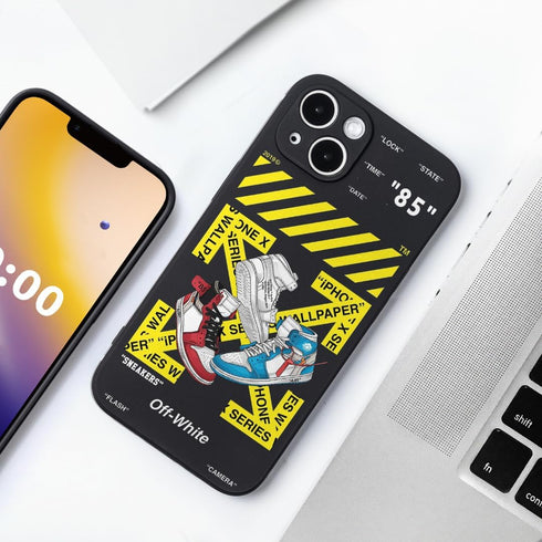 Cool Phone Case for iPhone 15 Plus Case for Boys Men Basketball Sneaker Street Aesthetic Shockproof Sports Designer Cases Compatible with iPhone 1...