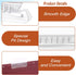 50-Pcs File Folder Labels for Hanging Folders Inserts File Tabs, 4-Inch Split File Organizer Inserts Plastic Tabs for School Learning, Office Supp...