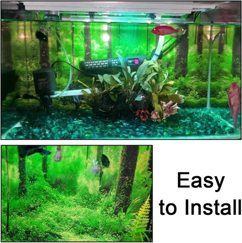 PVC Adhesive Underwater Forest Tank Background Poster Fish Tank Decorations Background Pictures Aquarium PVC Adhesive Poster for Fish Tank...