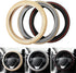 Car Steering Wheel Cover, Microfiber Breathable Ice Silk Steering Wheel Cover for Women & Men, 15 Inch Car Accessories Anti-Slip Interior Trim Whe...