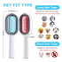 4 in 1 Pet Hair Removal Comb with Gravity Water Tank, Cat Dog Massage Brush Self Cleaning Grooming Wet Comb for Shedding Fur (Long Hair, 2PCS)...