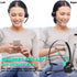 Trucker Bluetooth Headset with Microphone, Wireless Headphone with Microphone, Wireless Cell Phone Headset On Ear Design for Home Office Call Cent...