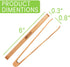 4 Pcs Wooden Toaster Tongs | 6-Inch Premium Maple Kitchen Utensils | Easy-Grip, Anti-Slip Design for Toast, Fruits, Bread, Pickles, Bacon, BBQ, an...