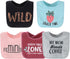 The Peanutshell Terry Bib Set for Baby Girls - 10 pack for Feeding, Teething, & Drooling - Wild Child...