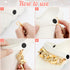Jexine 6 Pieces Gold Shoe Chain Crystal Bling Shoe Charms DIY Chains Shiny Twist Clog Sandals Charm Chains Shoe Decoration Charms Accessories for ...