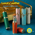 Travel Perfume Atomizer Bottle, Refillable Perfume Mini Spray Bottles, Genuine Leather Cologne Dispenser, Portable Empty Perfume Spray Bottle (Bla...