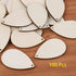 100 Pieces Unfinished Blank Wood Teardrop Earring Pendant for Christmas Tree Decoration, Jewelry Supplies and DIY Making, 1.4 x 2.2 inch...