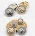 10 Pieces Vintage Antique Metal Blazer Button Set - 3D Lion Head - for Blazer, Suits, Sport Coat, (20mm, Gold)...