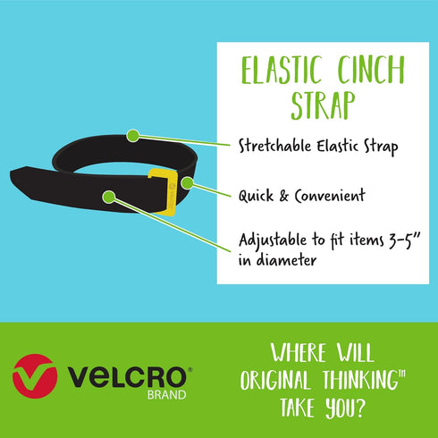 VELCRO Brand Garden Series Elastic Straps | Versatile Ties to Bundle Stakes, Tool Handles, Wrap Fencing, Camping Gear or Supplies | Adjustable and...