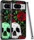 Google Pixel 8 Case, Slim Fit Glow in The Dark Luminous Hybrid Hard PC Soft TPU Bumper Shockproof Drop Protective Phone Cover for Men Women Boys,R...