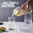 Homestia Plastic Cocktail Shaker with Measuring Jigger Set, 1000cc / 33 oz Clear Plastic Bottle Boba Tea Shaker Cup with Scales, Drink Mixer Cockt...