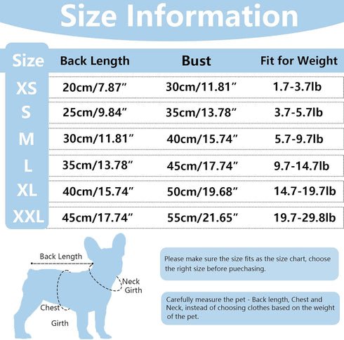 2 Pack Puppy Clothes for Small Dogs Summer Dog Shirt Soft Stretchy Dog Clothes for Medium Dog T-Shirts Lightweight Dogs Pet Cat Vest Clothing (Blu...