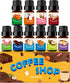 Fragrance Oil for Candle & Soap Making, Holamay Coffee Shop Premium Aromatherapy Essential Oils for Diffuser - Espresso, Cafe Mocha, Chocolate, Al...