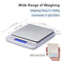 Food Scale Digital Weight 3000g/0.1g Oz Grams and Ounces Kitchen Scale for Cooking Baking with Backlight LCD Display, Tare, 9 Units, Auto Off, 2 T...