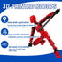T13 Action Figure, 4PCS Action Figures, T13 Action Figure 3D Printed Robot Multi-Jointed Movable, Desktop Decorations for Game Lovers...