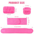 2Pcs Hot Pink Spa Headbands for Washing Face 4Pcs Wrist Washbands, Adjustable Skincare Headbands Make Up Headbands Face Wash Headbands...