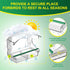 Clear Window Bird Feeder with 4 Strong Suction Cups and Detachable Seed Tray, Acrylic Birds Feeders for Outside Mounted Viewing Wild Birds Bird Ho...