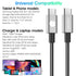 240W Type C to Type C Fast Charging Cable (LEO, 2pack-6.6+6.6ft)- USB C Cable for iPhone, MacBook Pro, iPad Pro, Samsung - C to C Cable for Quick ...