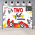 Two Fast Birthday Backdrops Red Race Car Tires Photo Background Boy 2nd Birthday Party Backdrop Decoration Banner Happy Birthday Photography Backg...