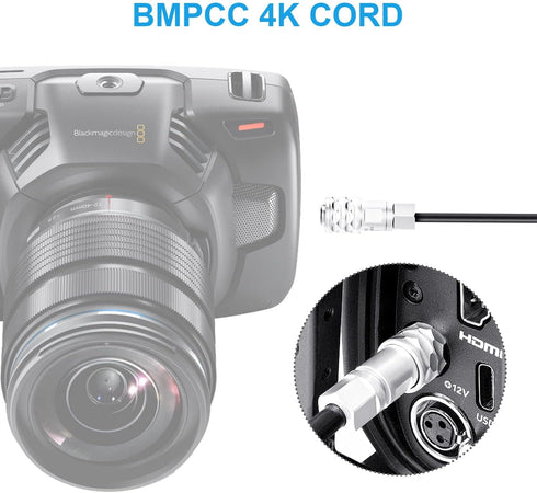 FOMITO 12V USB-C PD Power Cable for Blackmagic Pocket Cinema Camera 4K 6K BMPCC to Type-C PD Trigger...